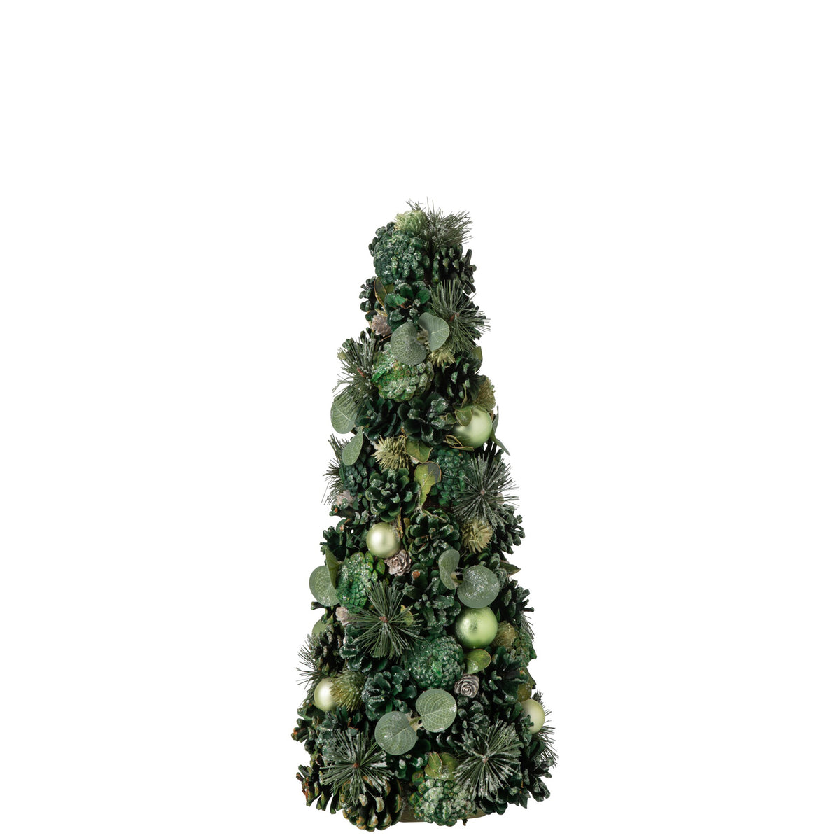 Decoratieve dennenappel kegel groen - 50cm