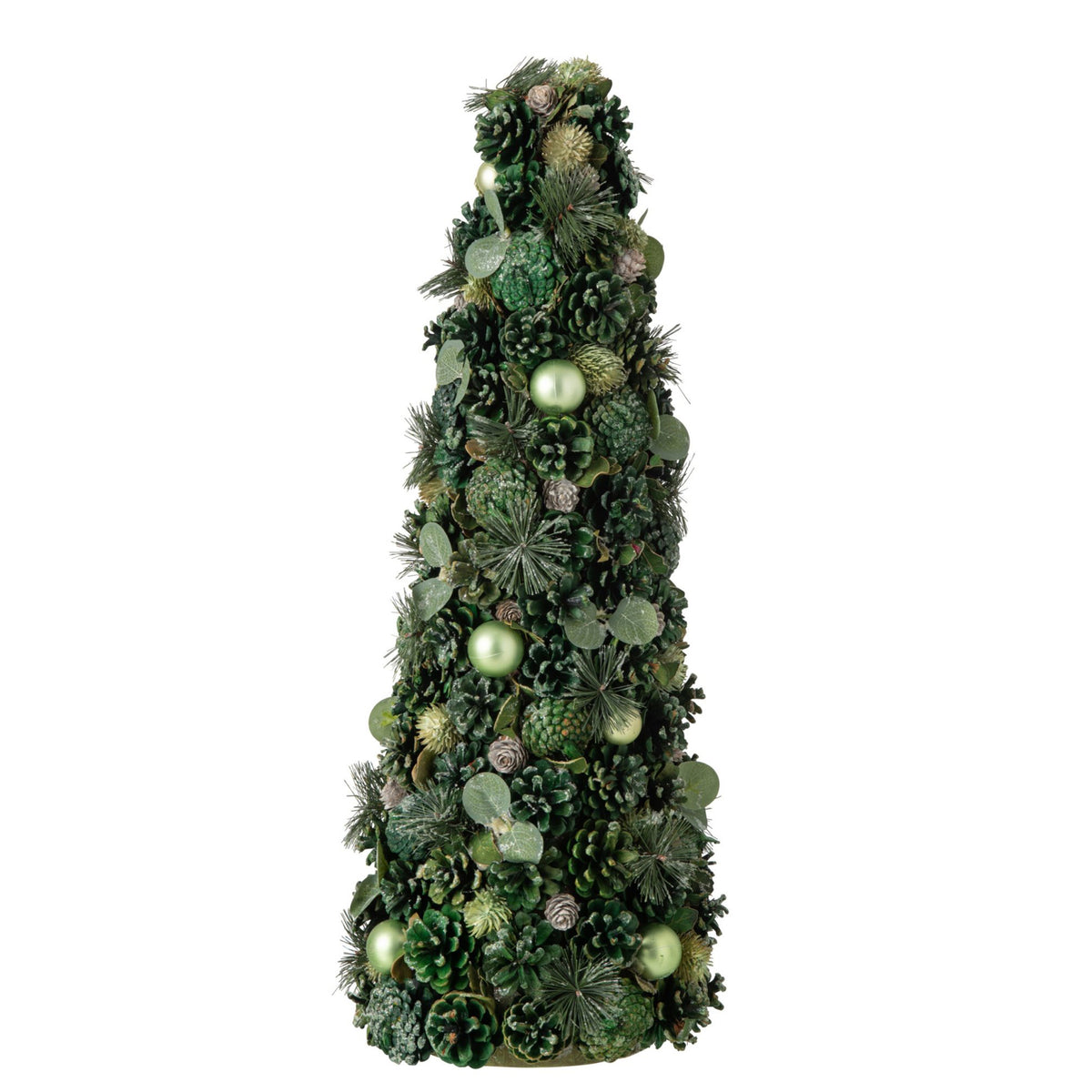 Decoratieve dennenappel kegel groen - 70cm