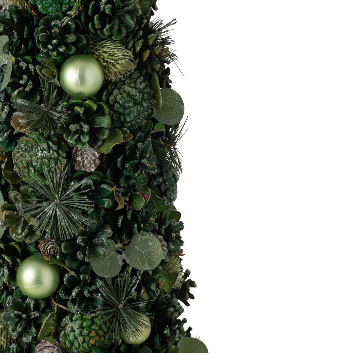 Decoratieve dennenappel kegel groen - 70cm