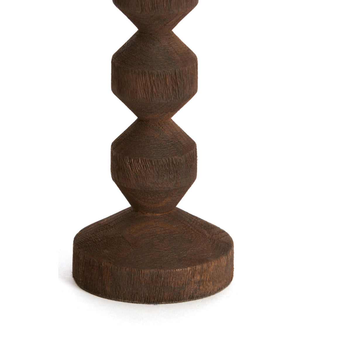 Houten kandelaar Dozza donkerbruin, 25 cm