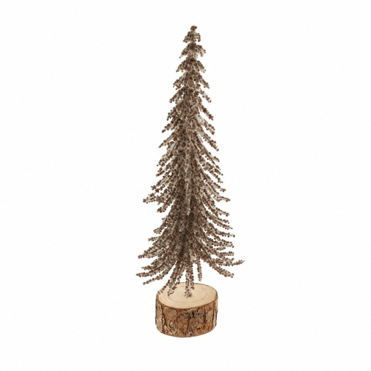 Decoratief kerstboompje bruin, groot