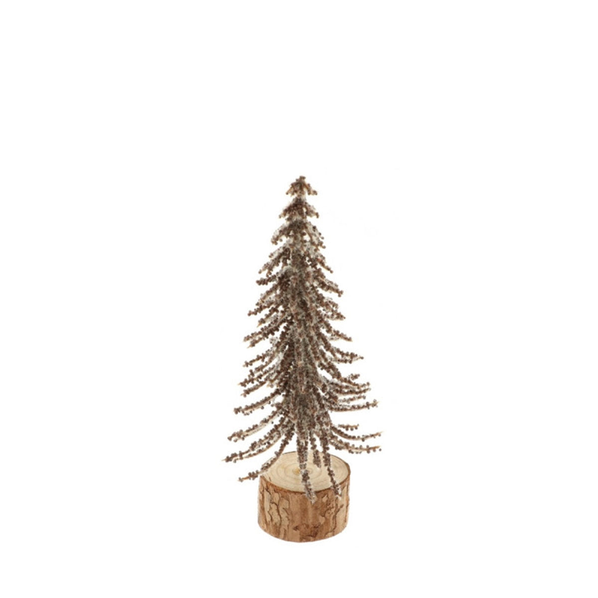 Decoratief kerstboompje bruin, klein