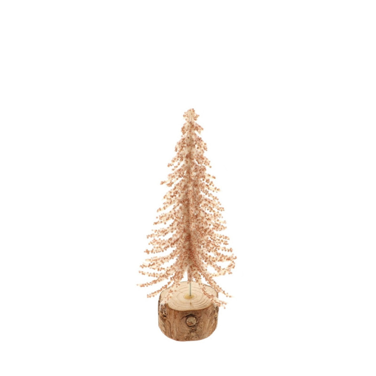 Decoratief kerstboompje roze, klein