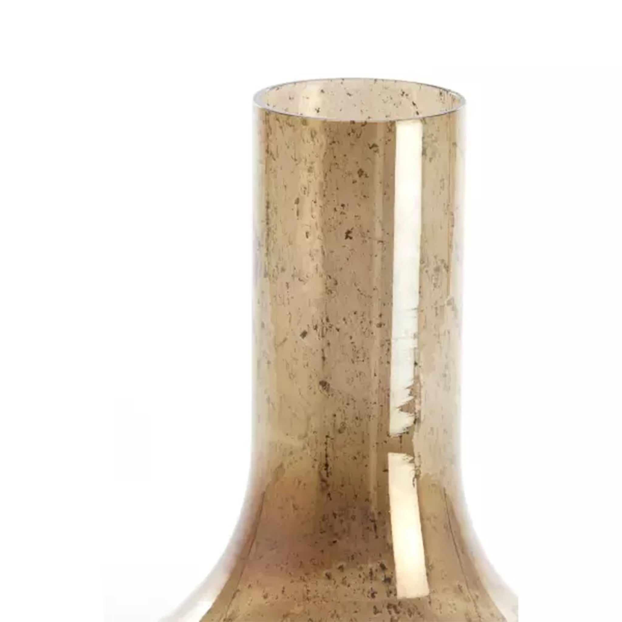 Vaas Leanna Bruin met steenslag