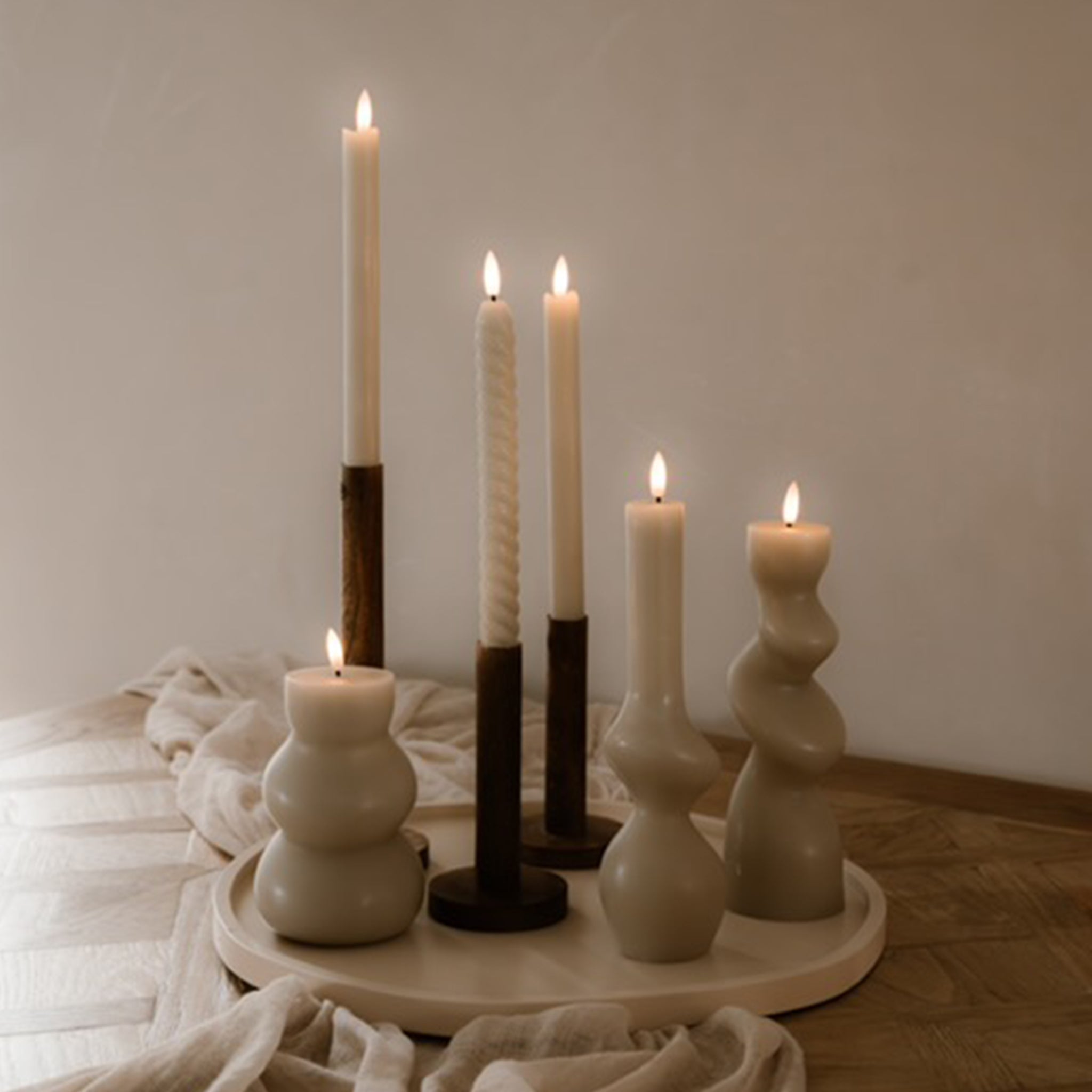 LED Dinerkaarsen Set
