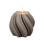 LED Twist Kaars Taupe