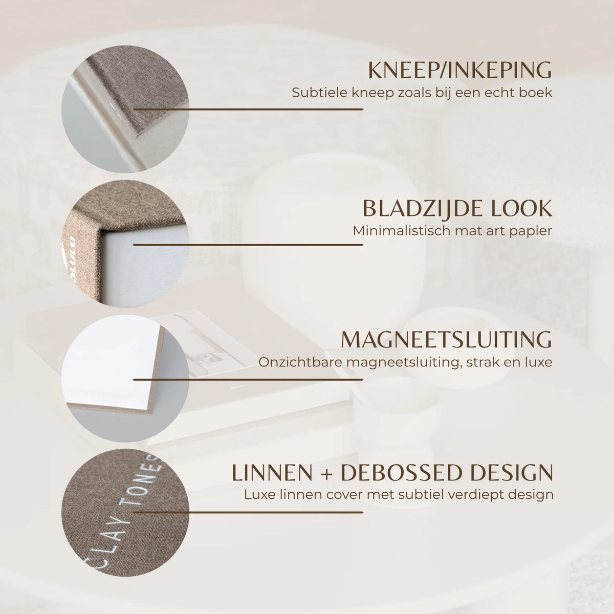 Opbergboek Clay Tones